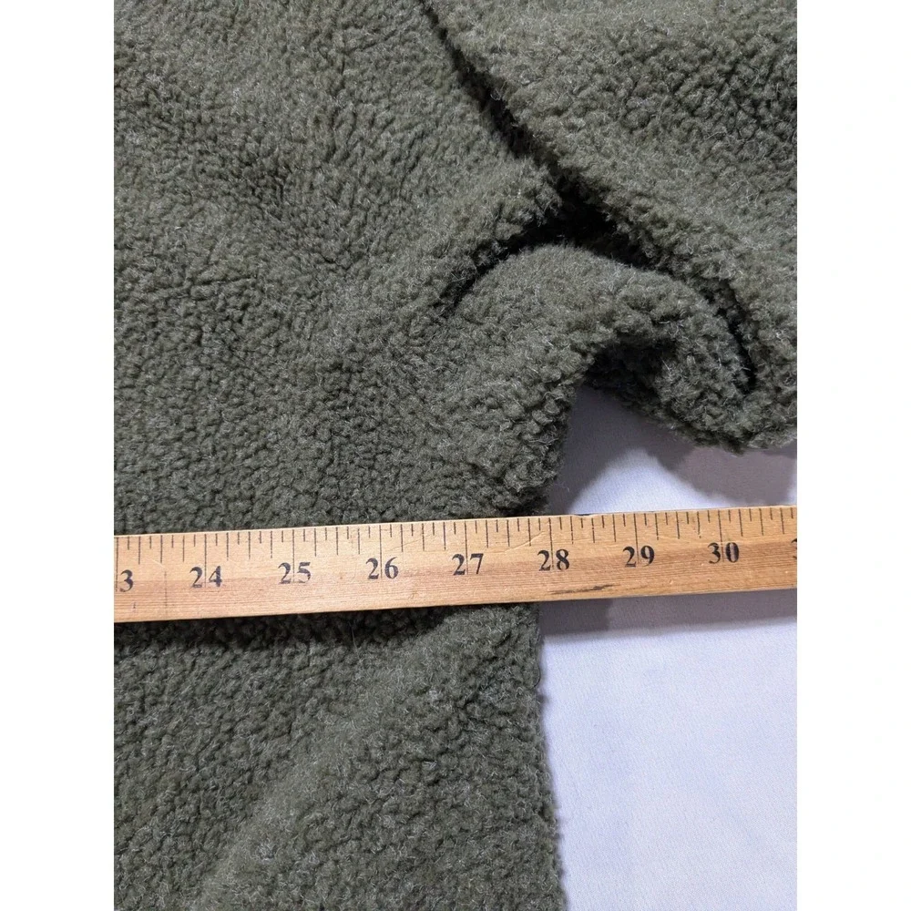 Black‎ Mountain Fleece Full Zip Mock Neck Green Jacket  - Men XL Made In USA - Picture 8 of 16